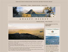 Tablet Screenshot of graaffreinet.com